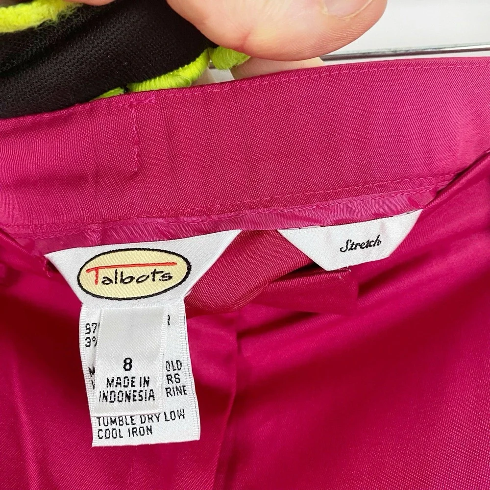 Talbots‎ Stretch Bermuda Knee Length Shorts Womens 8 Pink Fushia Golf
